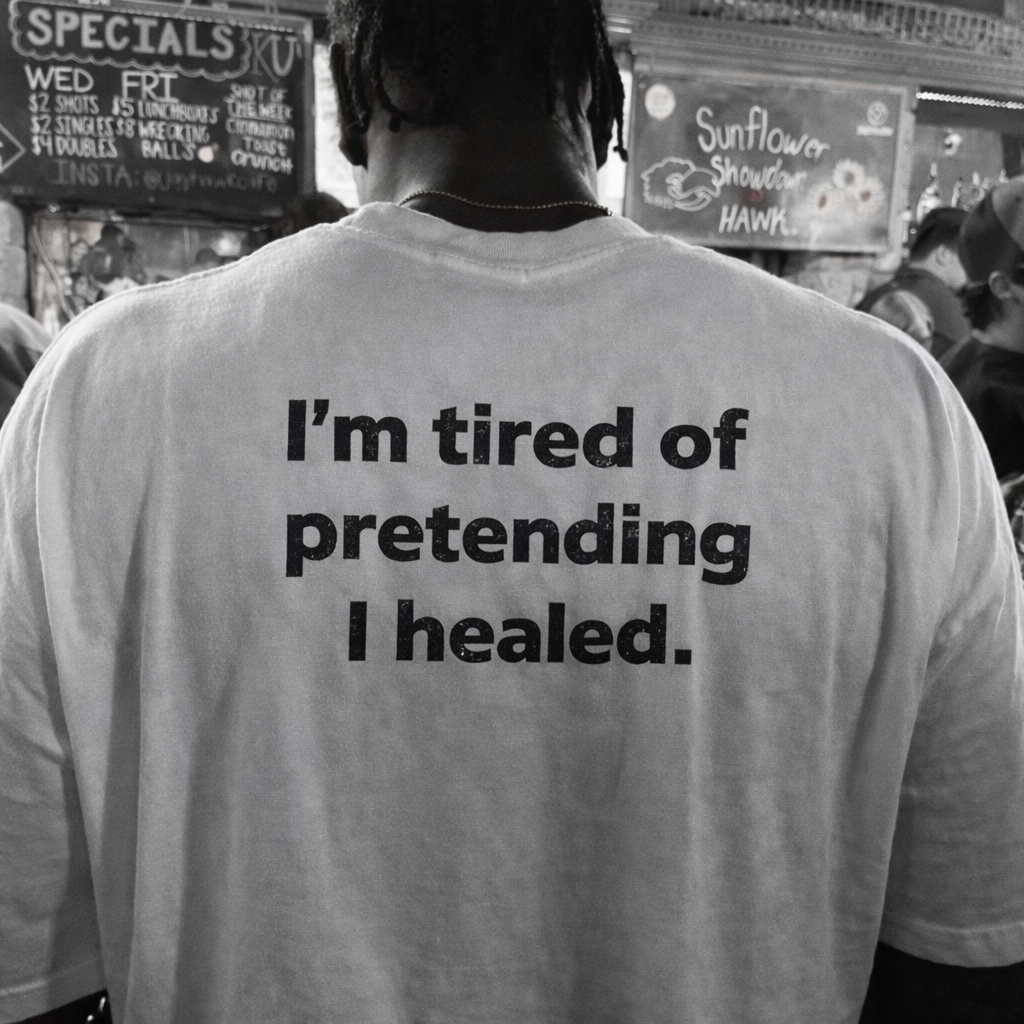 I'm tired of pretending I healed